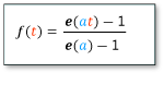 Formula matematica per ExponentialEasingFunction