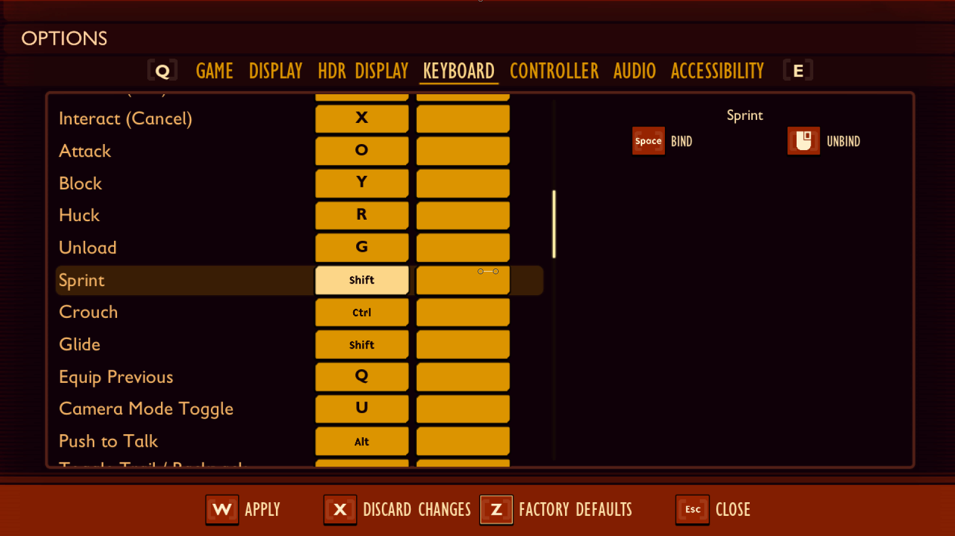 Screenshot di Grounded che mostra il menu 