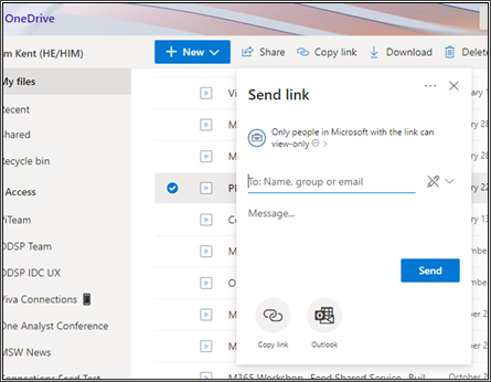 OneDrive からビデオを選択する方法の画像。