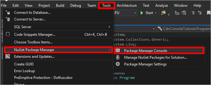 Nuget パッケージの管理