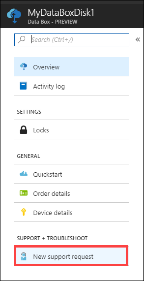 新しいサポート 要求