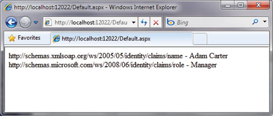 ID オブジェクトのクレームの種類と値