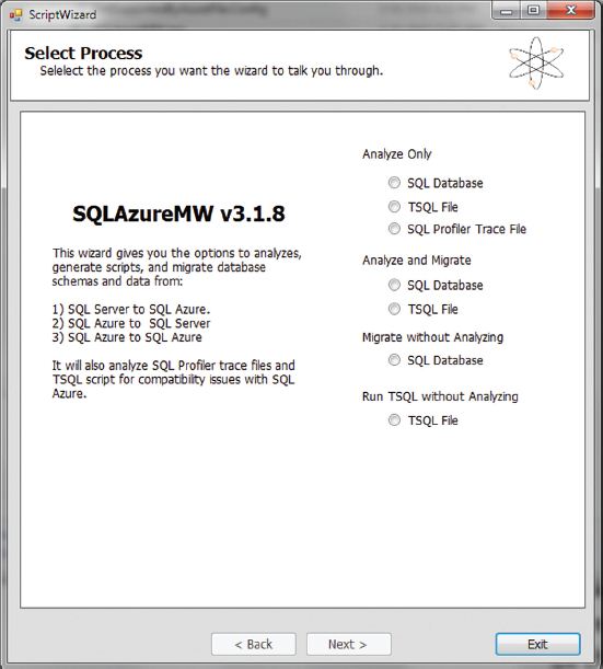 SQLAzureMW の使用
