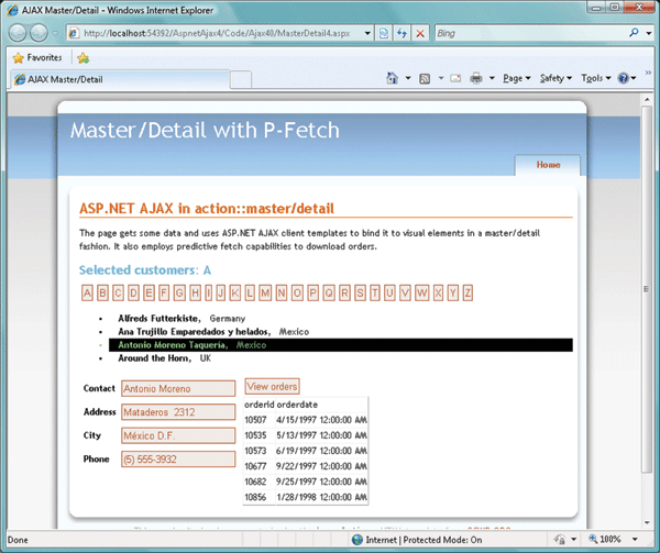 image: Fetching and Displaying Orders