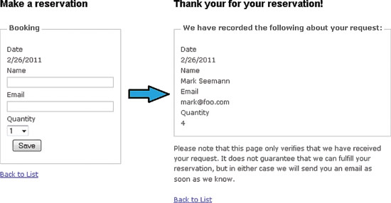 image: Reservation UI Flow