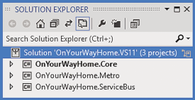 Windows Metro-Style App Project Layout in Visual Studio 11