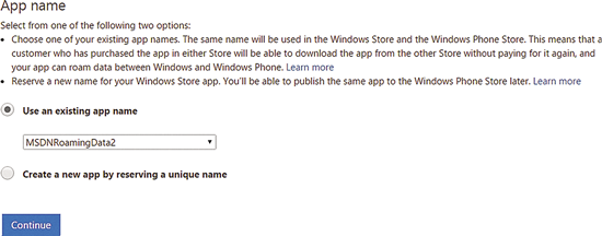 Windows ストア アプリから Windows Phone ストア アプリへのリンク
