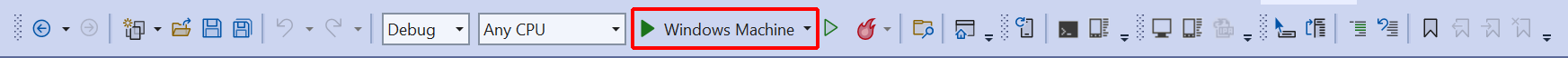[Windows マシン] ボタン。