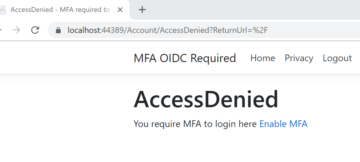 Access is denied
