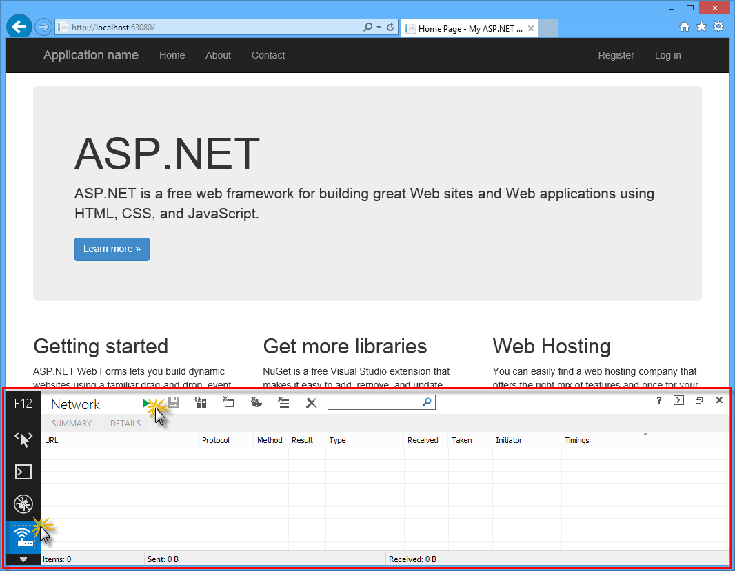 ハンズオン ラボ: 1 つの ASP.NET: ASP.NET Web Forms、MVC、Web API