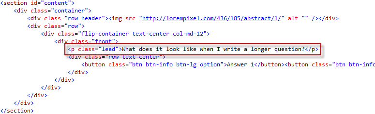 の質問を更新しました HTML ページの更新された質問 HTML ページ