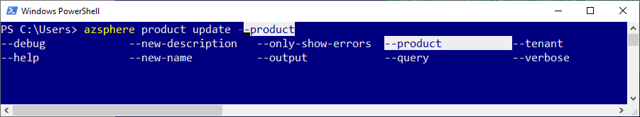 PowerShell オートコンプリート パラメーター