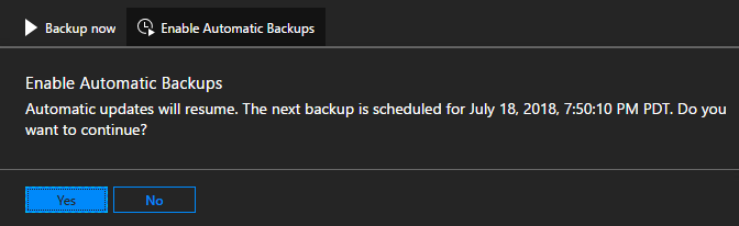 Azure Stack Hub - スケジュールされたバックアップを有効にする