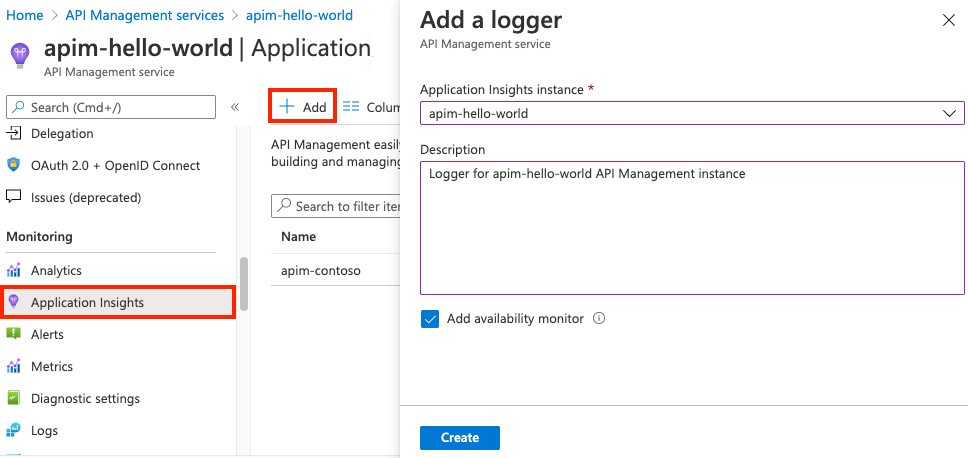 Azure API Management と Application Insights を統合する Azure API Management Microsoft Learn