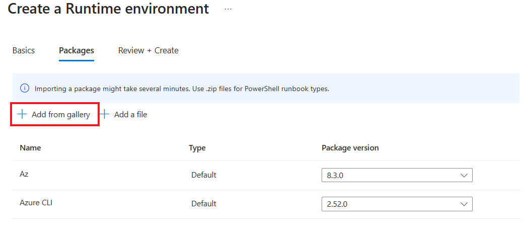 ファイルをローカル コンピューターから追加する、またはギャラリーからアップロードする方法を示すスクリーンショット。