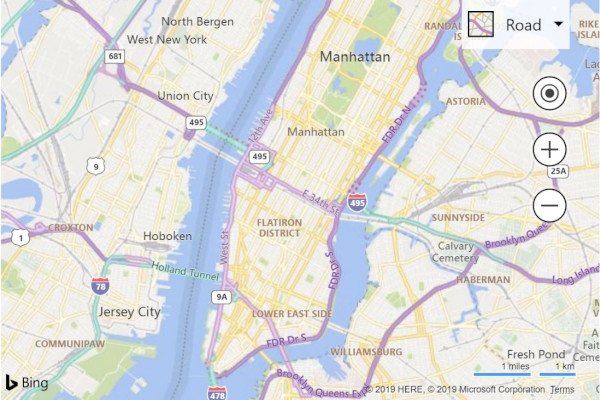 Bing 地図のマップ