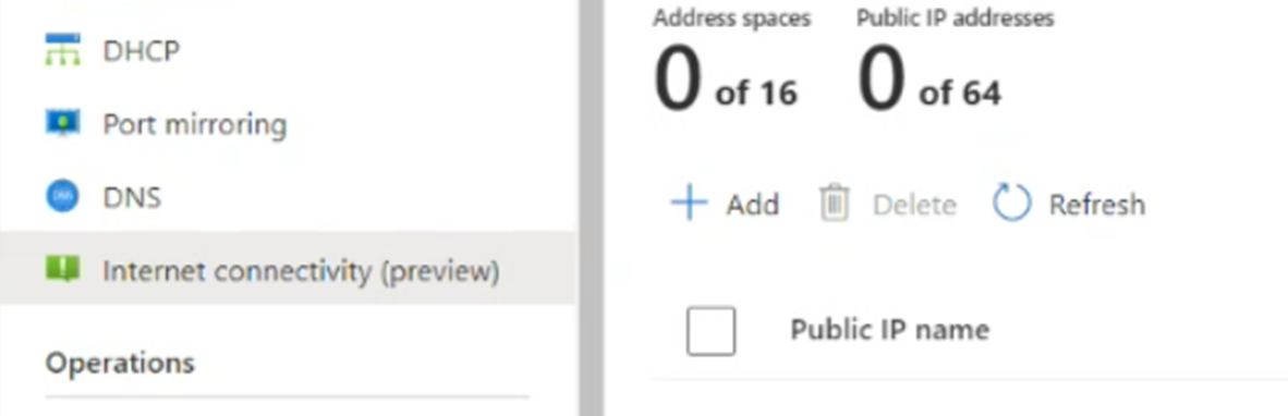 NSX Edge ノードへのパブリック IP アドレスを選択する方法を示す図。