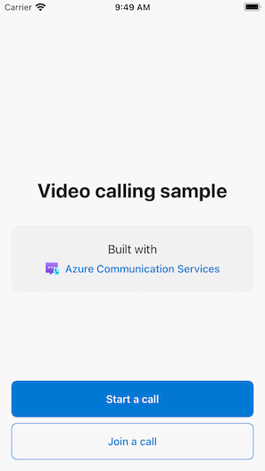 通話のヒーロー サンプル An Azure Communication Services Sample Overview Microsoft Learn