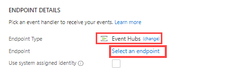 イベントを受信するイベント ハンドラーを選択します - イベント ハブ - Azure Data Explorer。