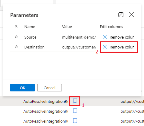 Screenshot showing how to remove User Properties.