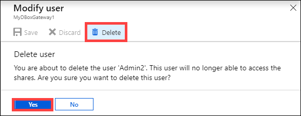 Delete a user 2