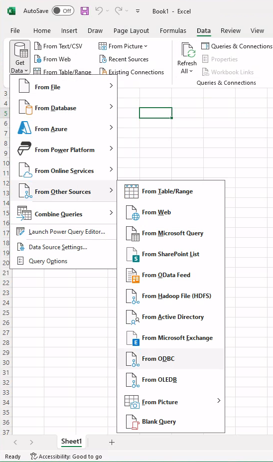 ODBC データ ソース