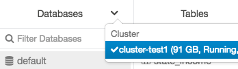 Select cluster