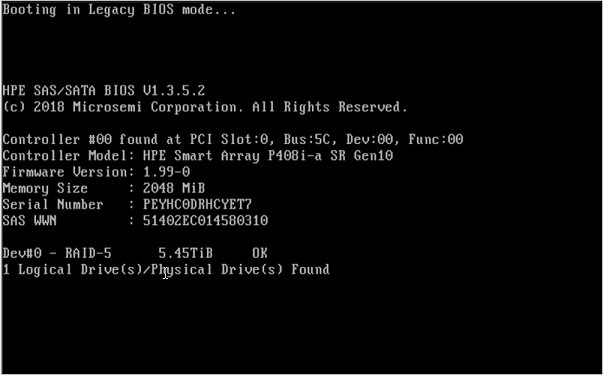Screenshot that shows the first Boot Override window.