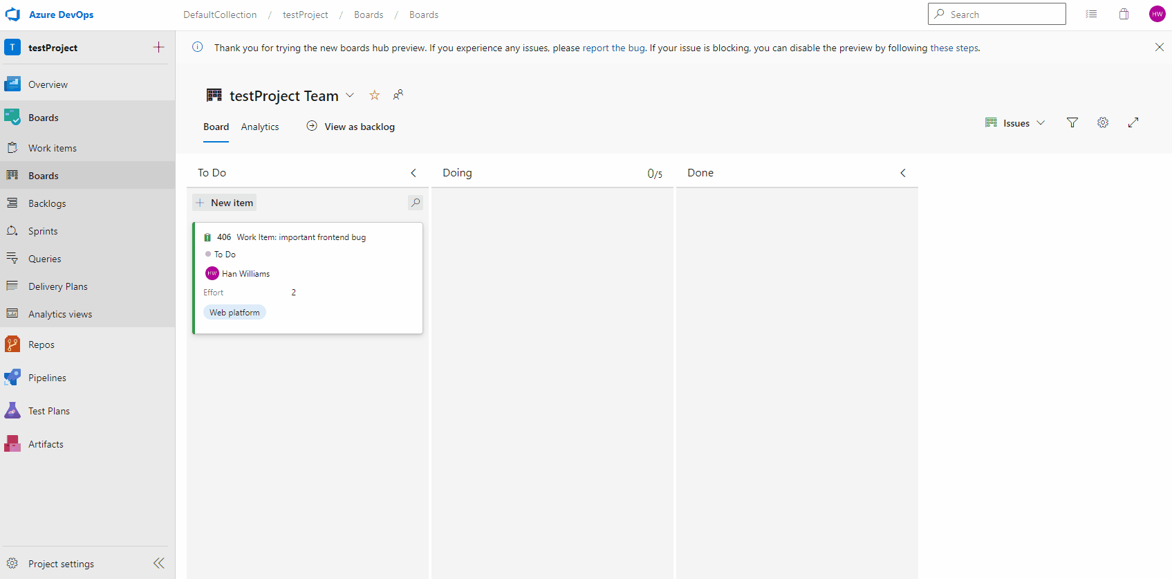 作業項目の履歴フィルタをGifでデモします。