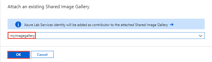 Select an existing gallery