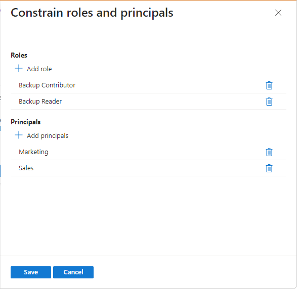 Screenshot of configure pane for a condition with selection added.