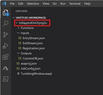 VS CodeでASAプロジェクトのエクスポート