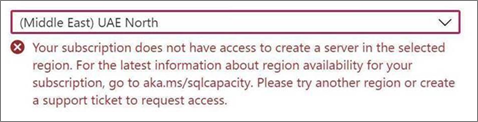 Region access error