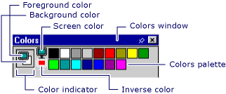 vcColorsWindow Colors window.
