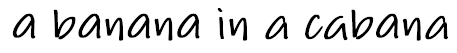 OpenType ランダム コンテキスト代替を使用するテキスト