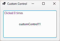 .NET カスタム コントロール用の Windows フォーム