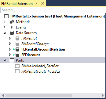FMRental.Extension デザイナー。