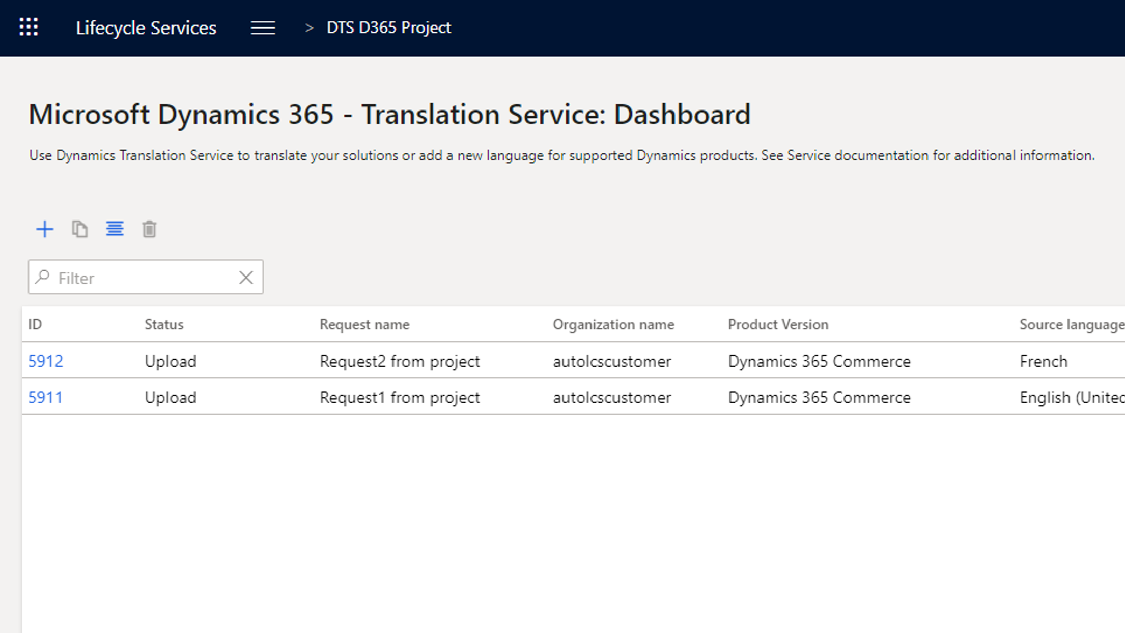 Dynamics 365 Translation Service の概要 - Finance & Operations