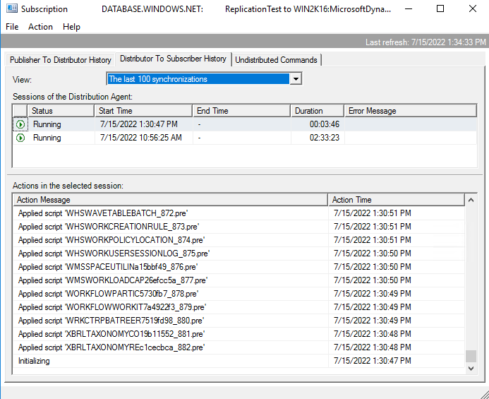 実行中の .pre ファイルのスクリーンショット。