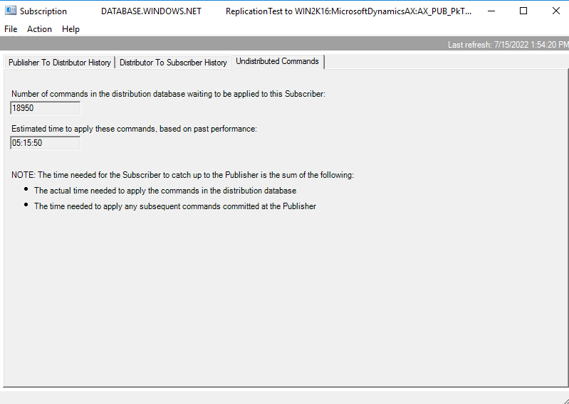 [未分散のコマンド] タブのスクリーンショット。