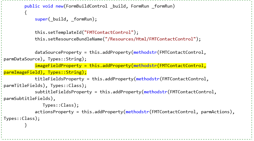 初期化された imageFieldProperty の例。