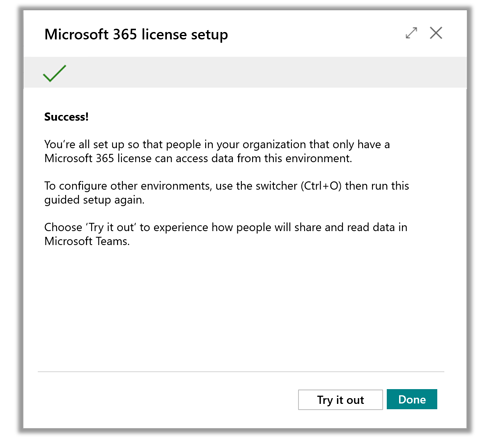 Microsoft 365 ライセンスを使用してアクセスを構成する管理者を支援するウィザード。