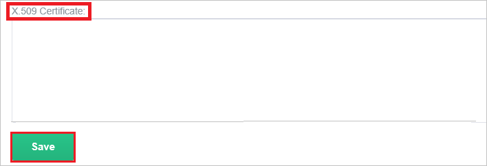 [X.509 証明書] を示すスクリーンショット。