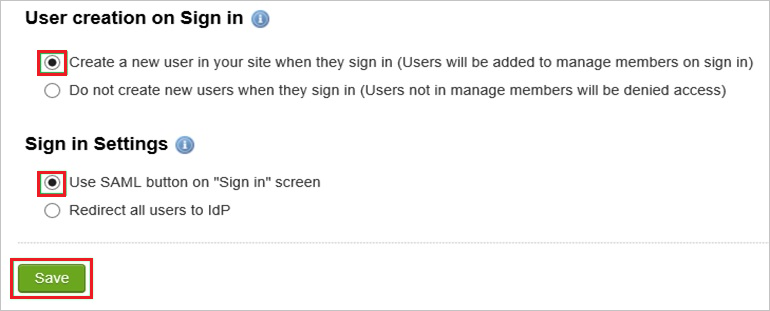 User creation on Sign in User creation on Sign in