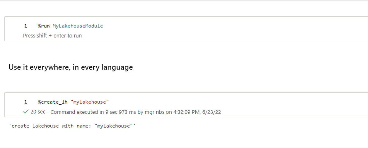 カスタム マジックの使用を示すスクリーンショット。