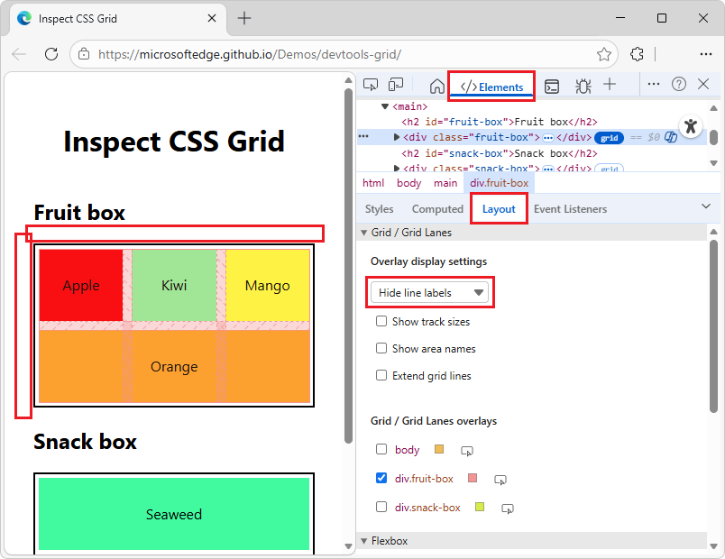 線ラベルを非表示にする