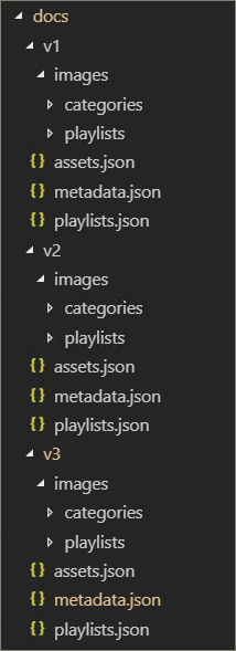 json フォルダー