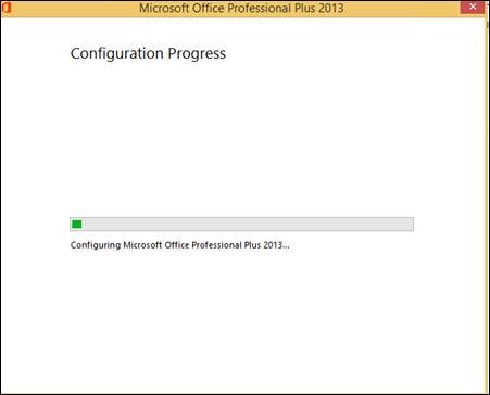 Microsoft Office Professional Plus 2013を構成するときのエラーの詳細のスクリーンショット。