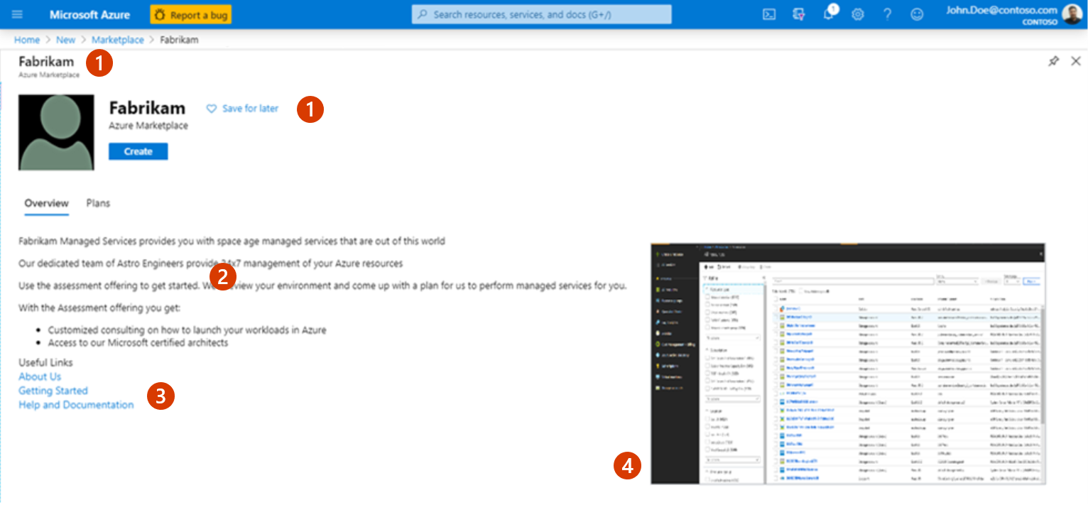 コマーシャル マーケットプレース用に Azure アプリケーション