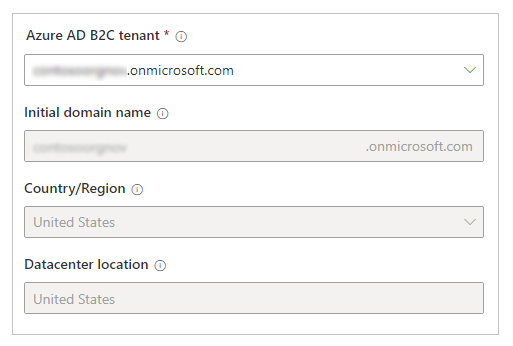 既存の Azure AD B2C テナントを選択する。